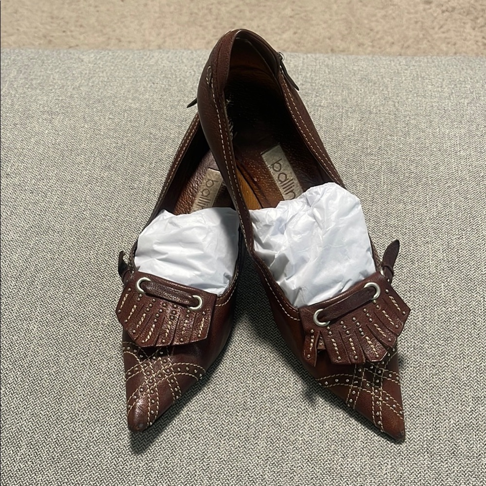Beautiful Ballin Studded All Leather Pumps